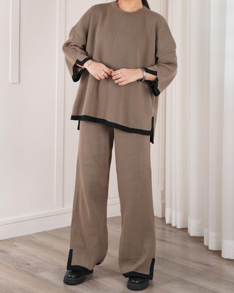 ست دوتیکه بافت پیچک کد 25264