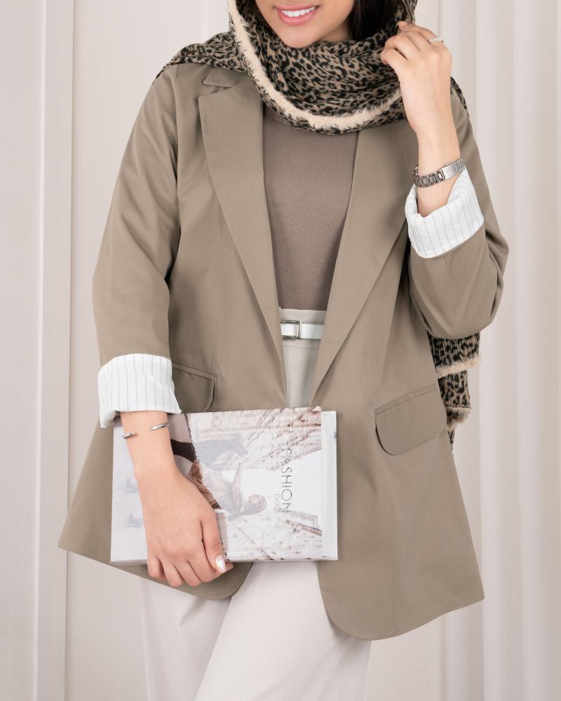 کت کتان پاییزه ایلدا کد 25292