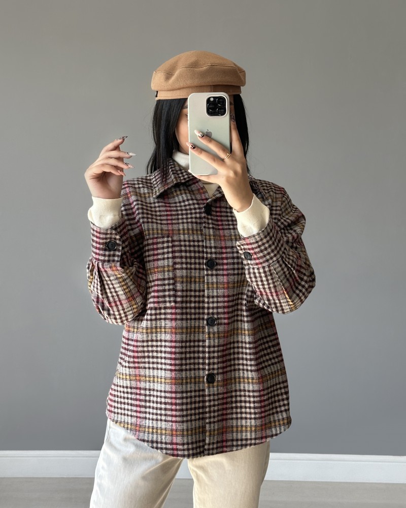 شکت چهارخونه کشمیر کد 9733