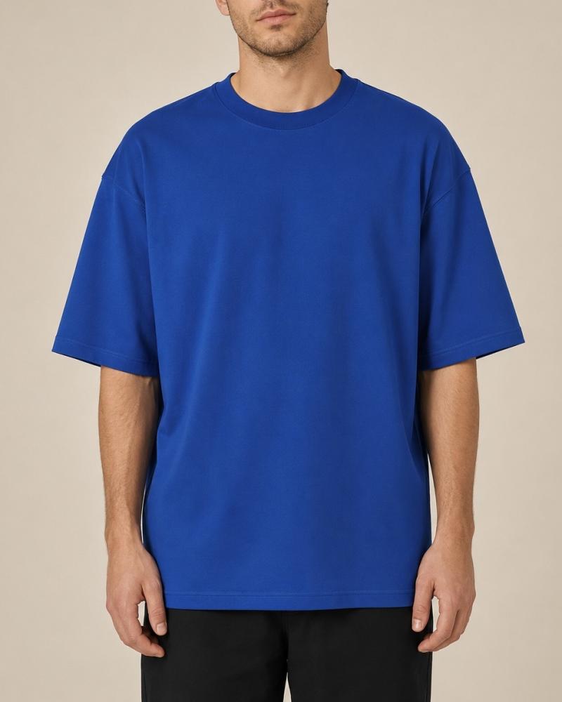 تیشرت مردونه آبی کاربنی ( L تا 2XL ) کد 28119