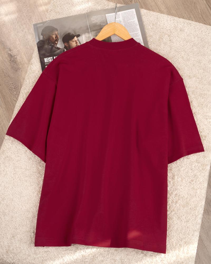 تیشرت زرشکی بیسیک ( 3 سایز ) کد 27333