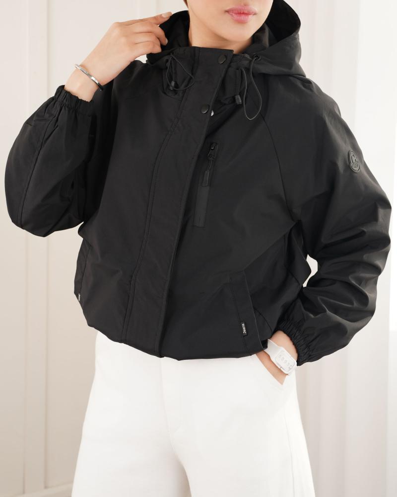 بامبر بارانی ساده مشکی کد 26166