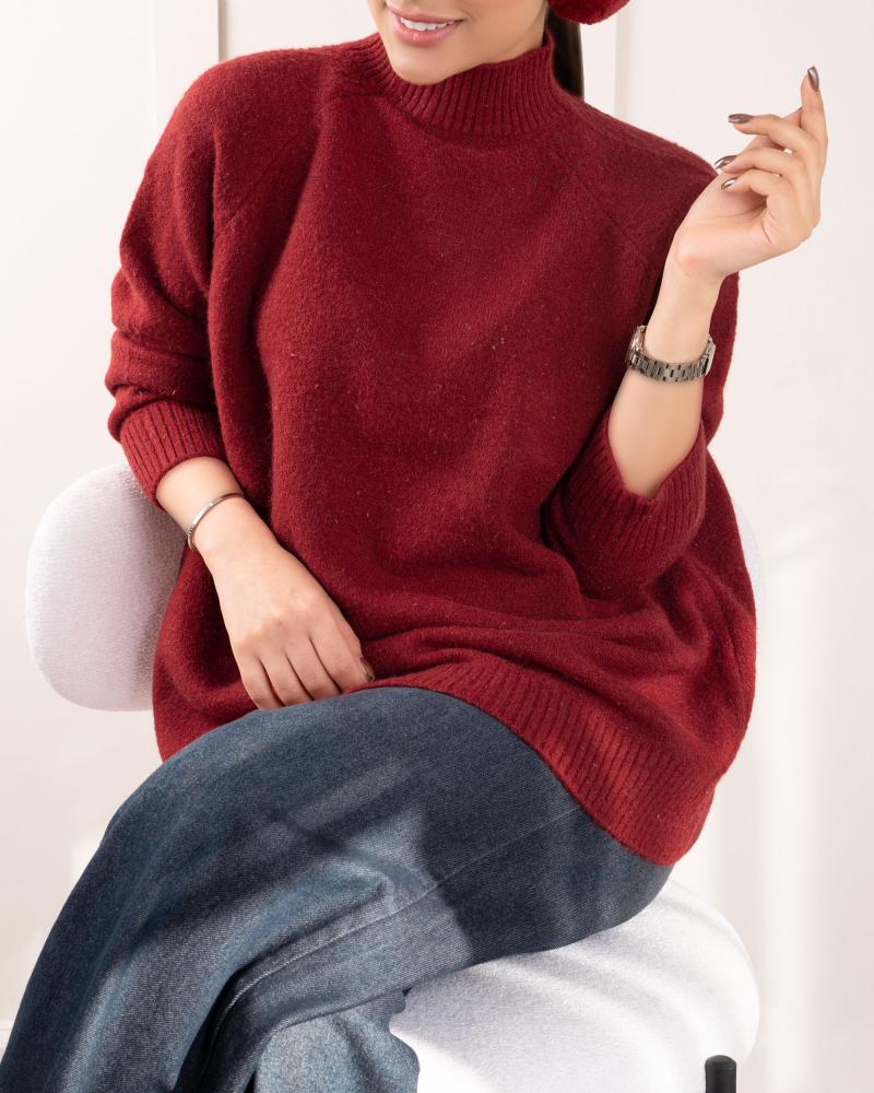 بلوز بافت یقه اسکی کد 26205