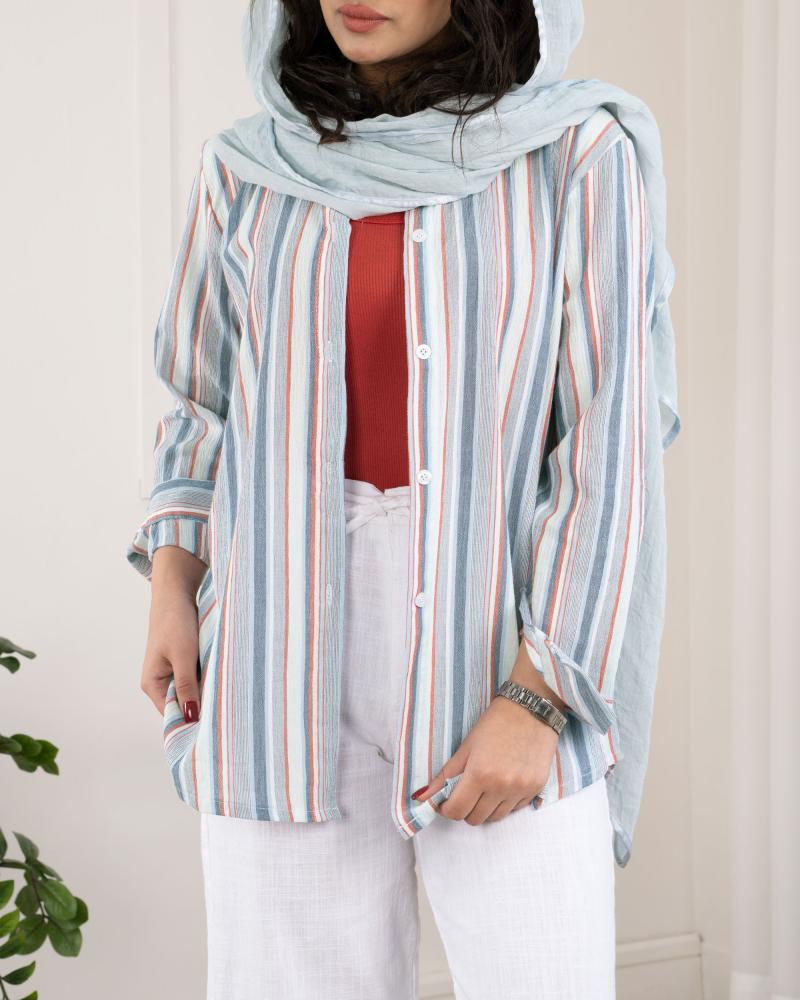 شومیز مانتویی ژیکان کد 23535