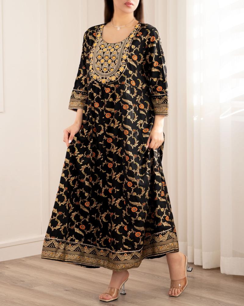 پیراهن هندی طرحدار کد 27063