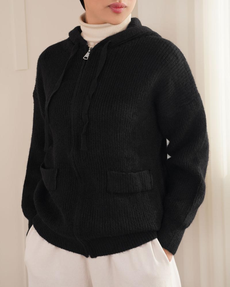 سویشرت بافت کلاه دار کد 26235