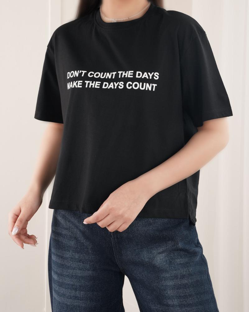 تیشرت مشکی تکست کد 27136