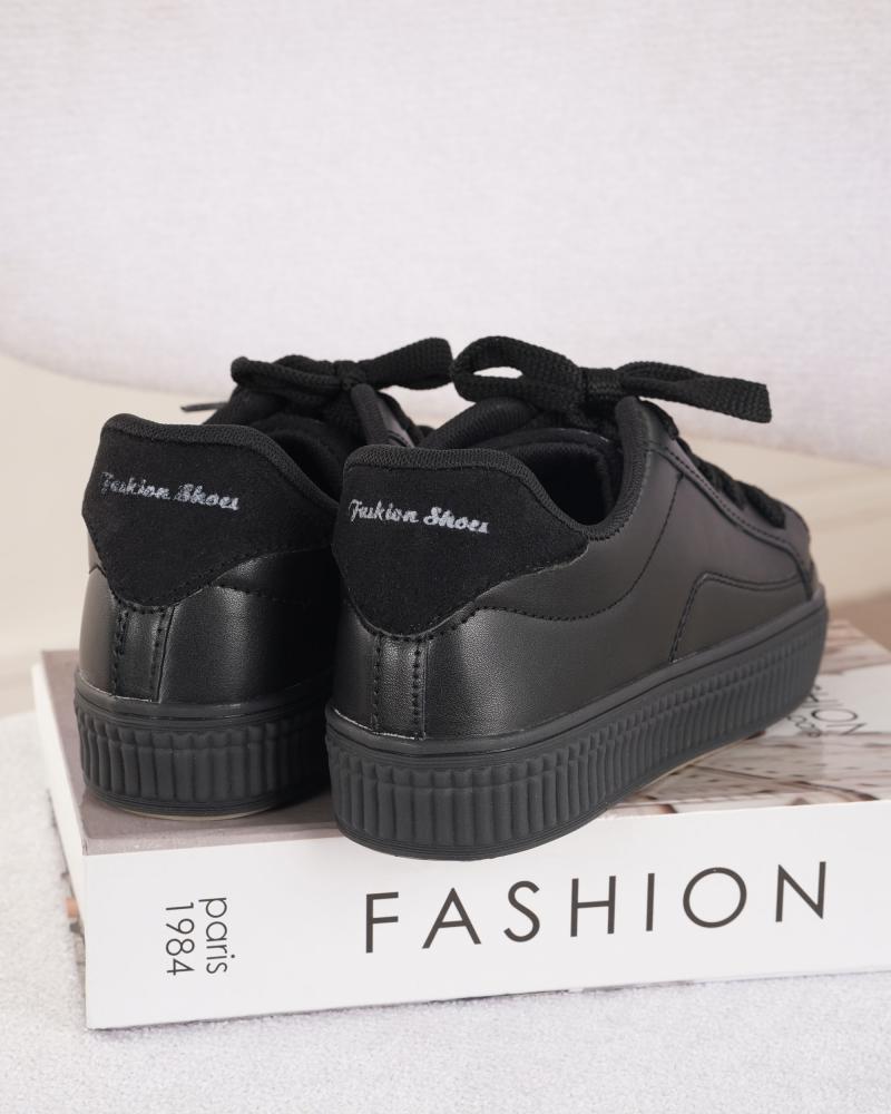 کفش زنانه ساده مشکی کد 27166