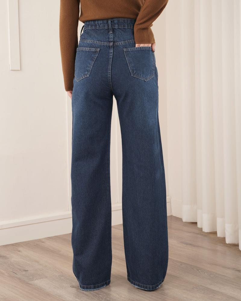 شلوار جین نیم بگ آیدا کد 1126