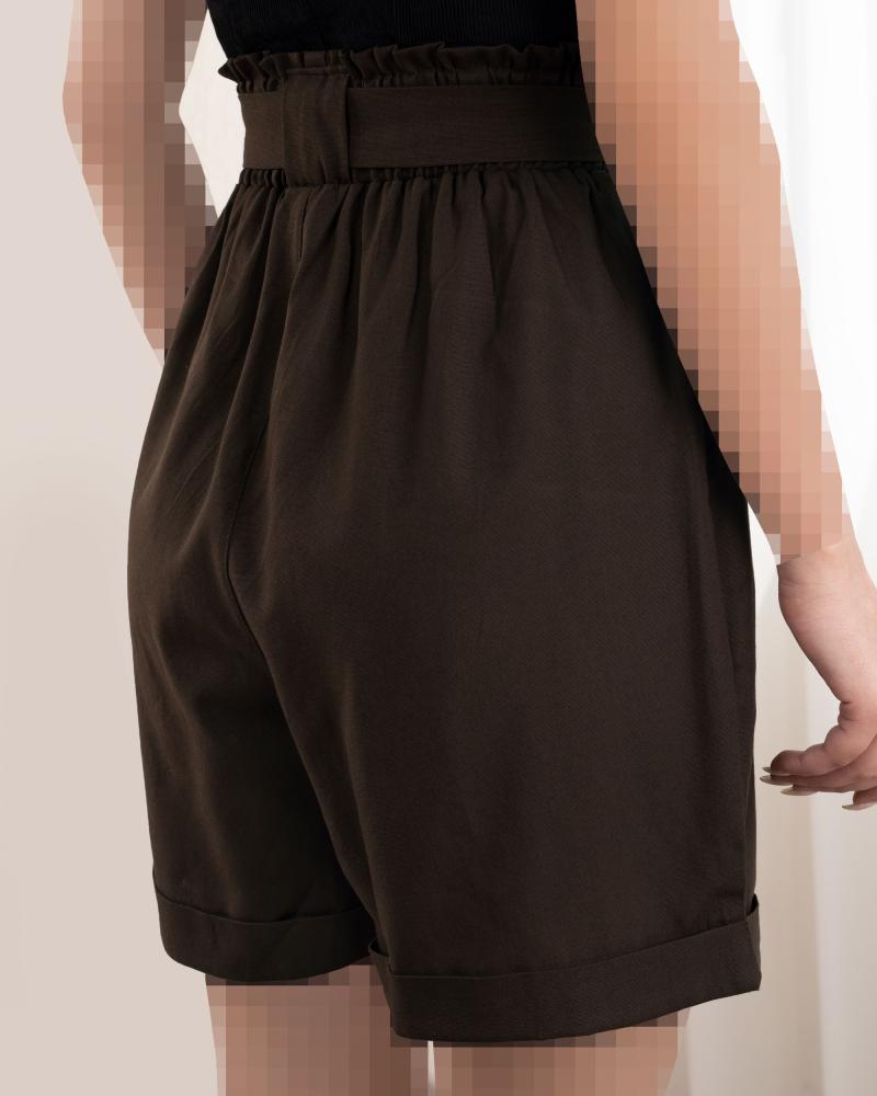 شلوارک لینن نیلای کد 569