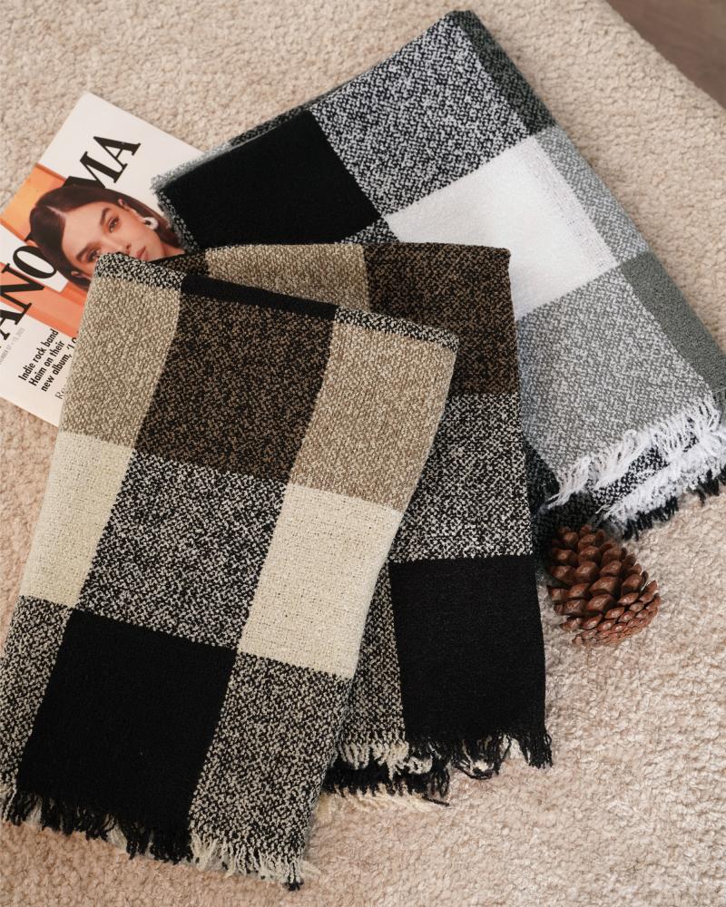 شال بوکله چهارخونه کد 26298