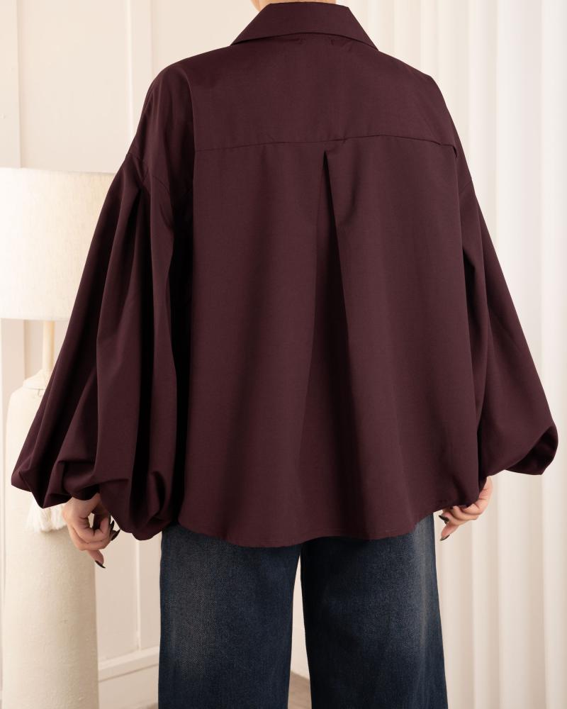 شومیز آستین پفی مهرگان کد 27182