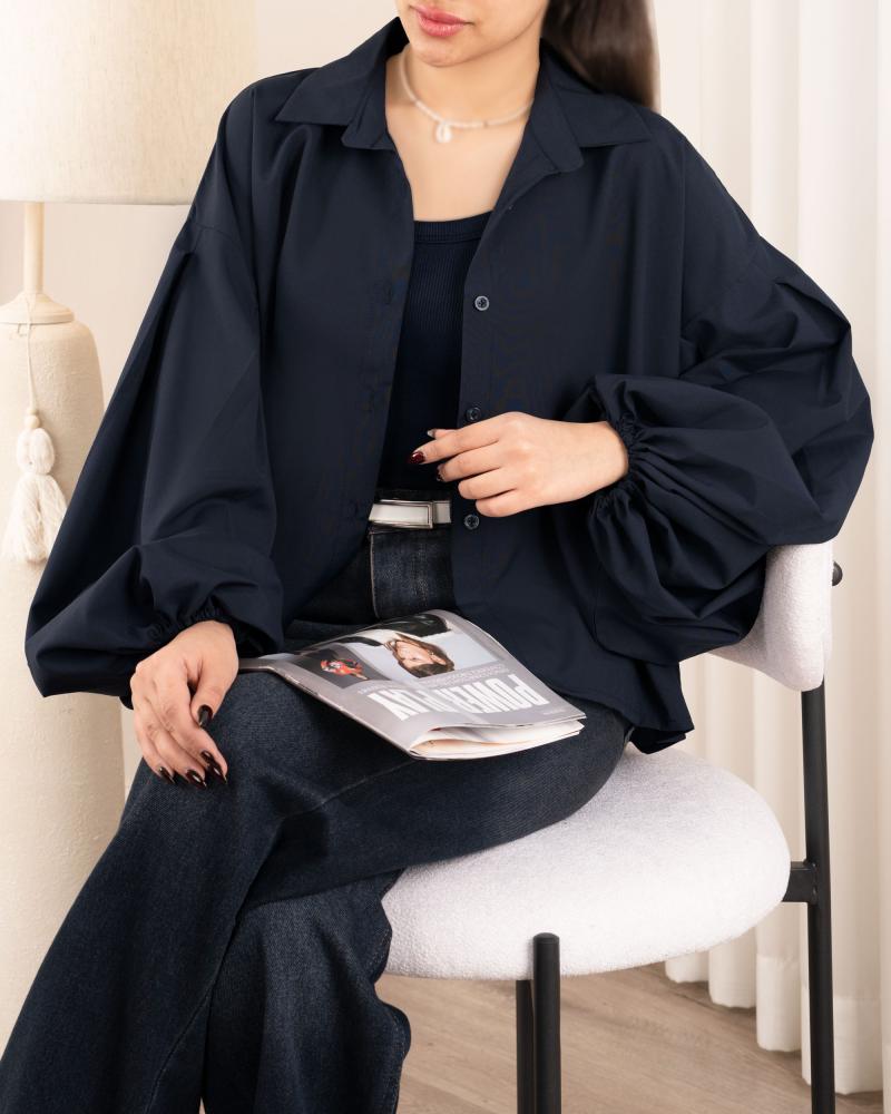 شومیز آستین پفی مهرگان کد 27182