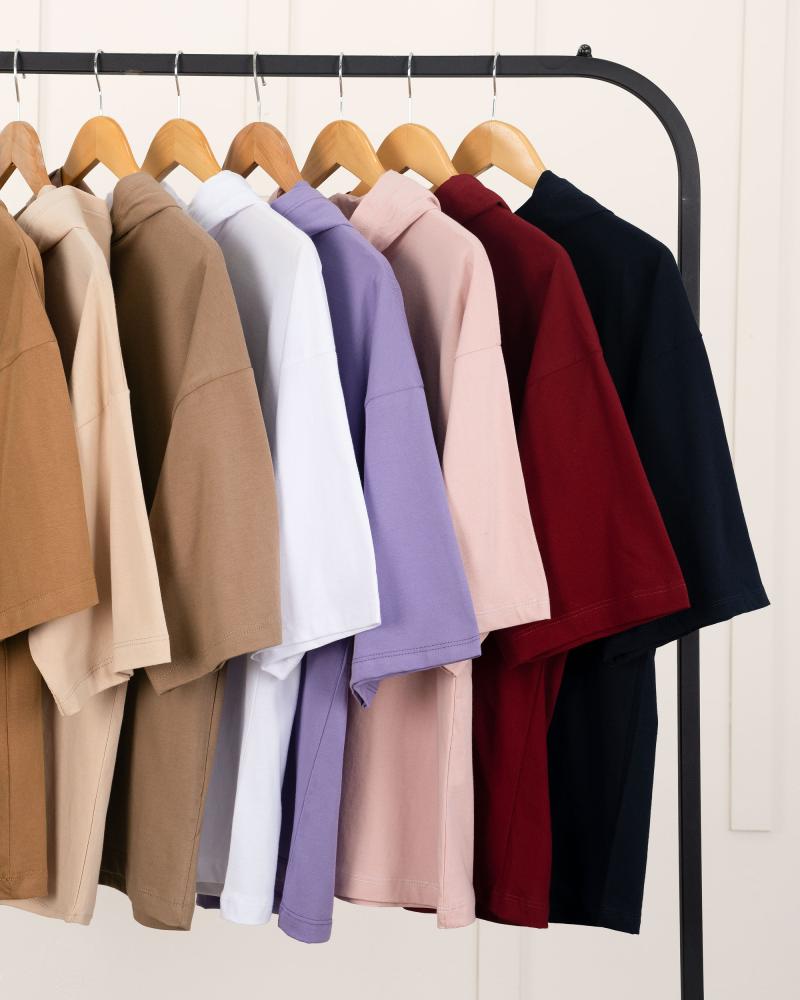تیشرت کلاه دار رنگی کد 23629