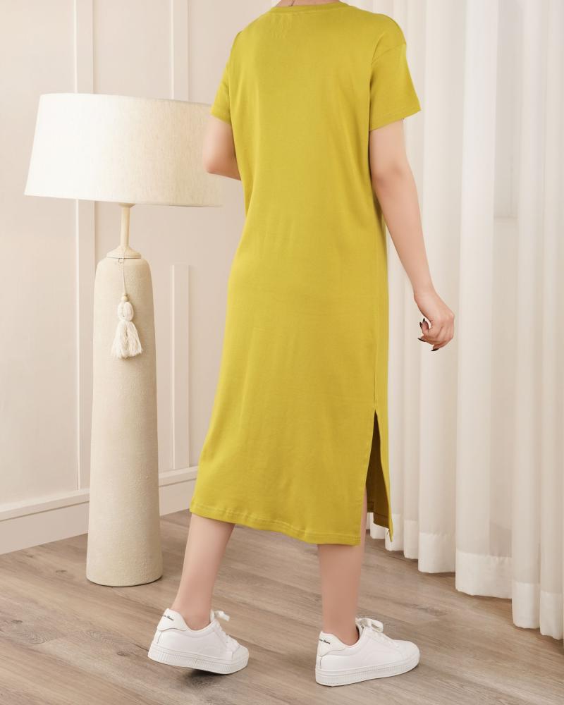 پیراهن ساده المیرا کد 27184