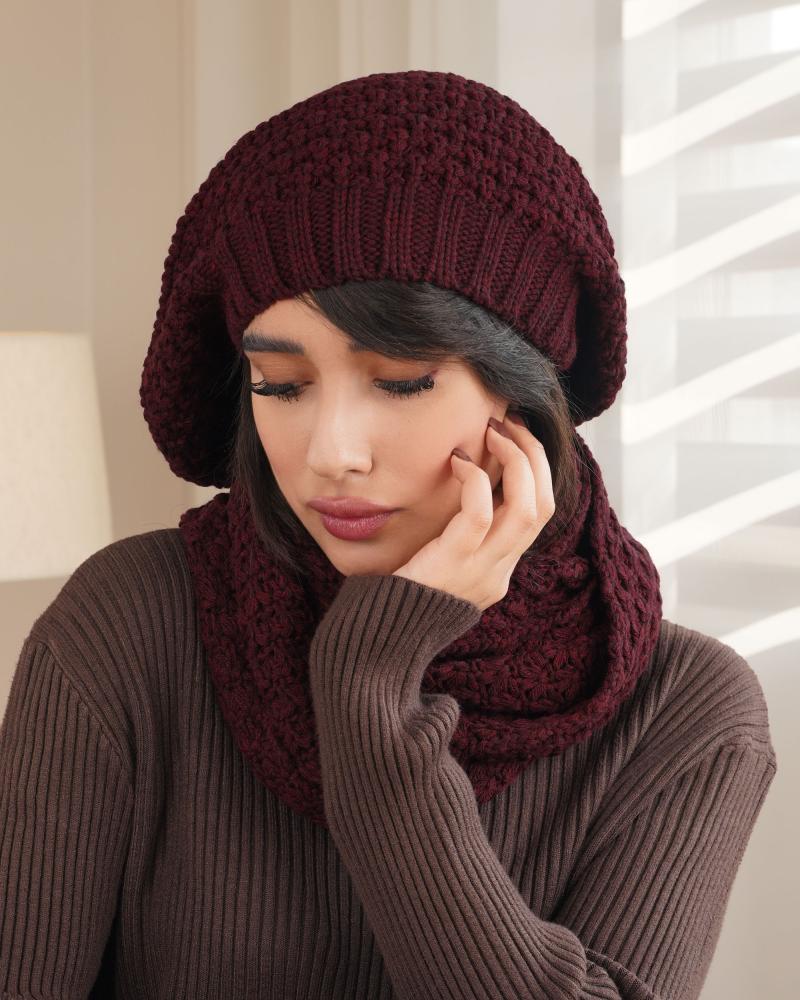 شال و کلاه فرانسوی کد 26300