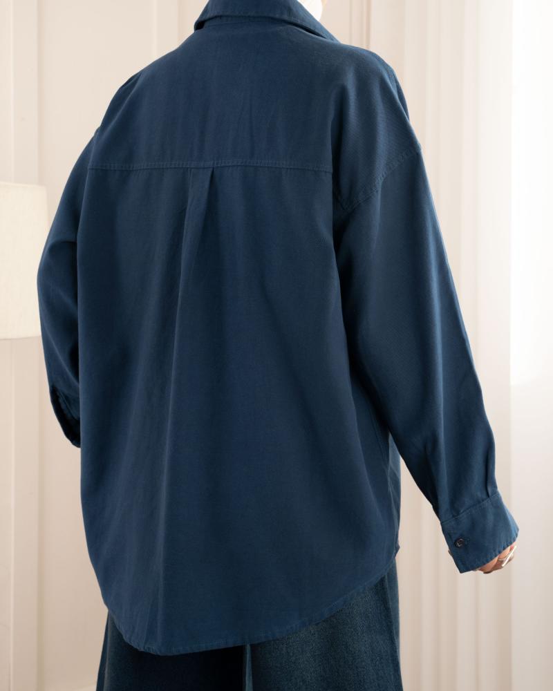 شومیز کتان سیلک ماهلین کد 26304