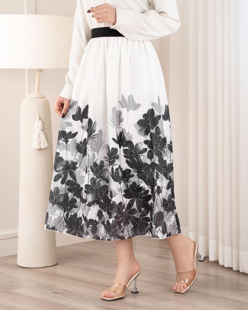 دامن طرح گل ( قد 83 ) کد 27211