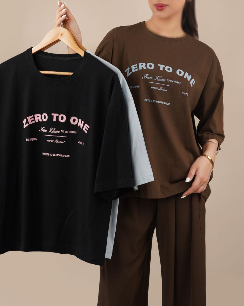 تیشرت zero to one کد 30409