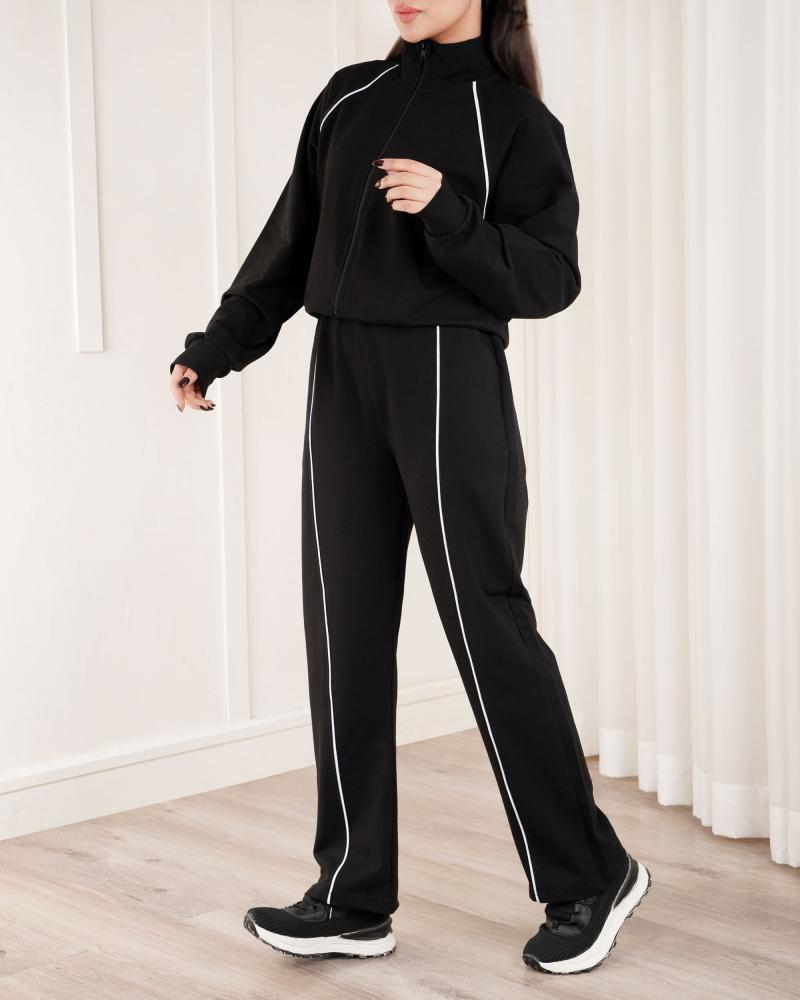 ست دوتیکه مشکی اویشو کد 27222