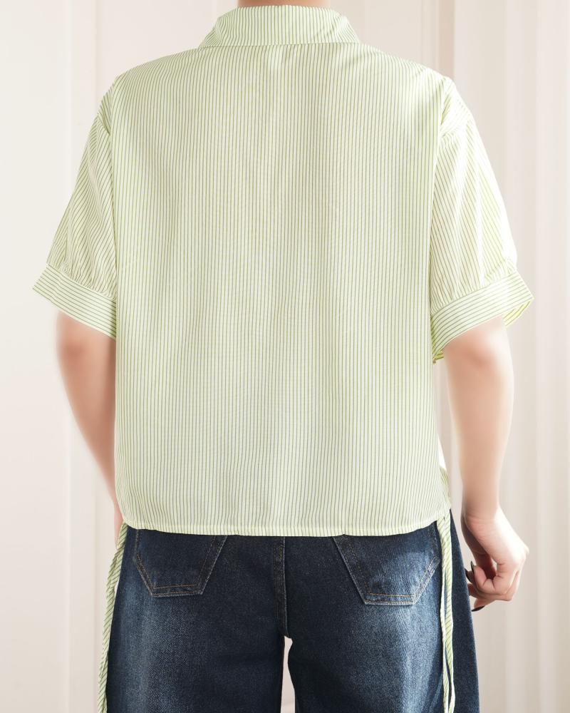 شومیز کراپ راه راه کد 27296