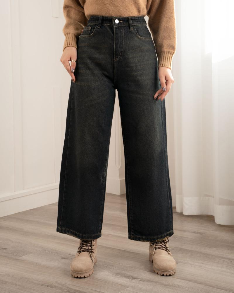 شلوار جین نیم بگ سوگل کد 40343