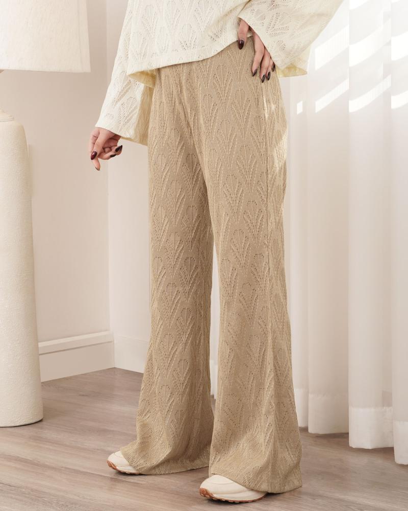 شلوار بگ طرح گیپور روناک کد 27300