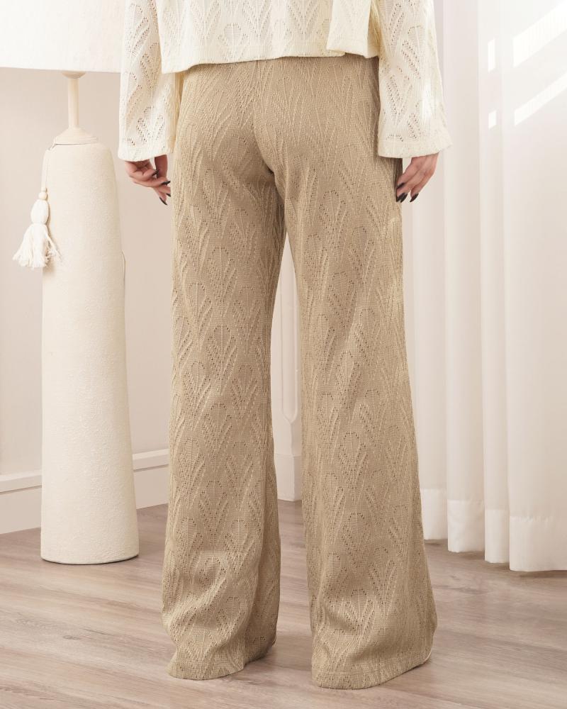 شلوار بگ طرح گیپور روناک کد 27300