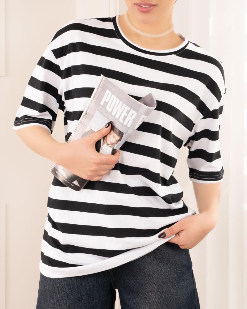 تیشرت رینگی زنانه ( M تا 3XL ) کد 27319