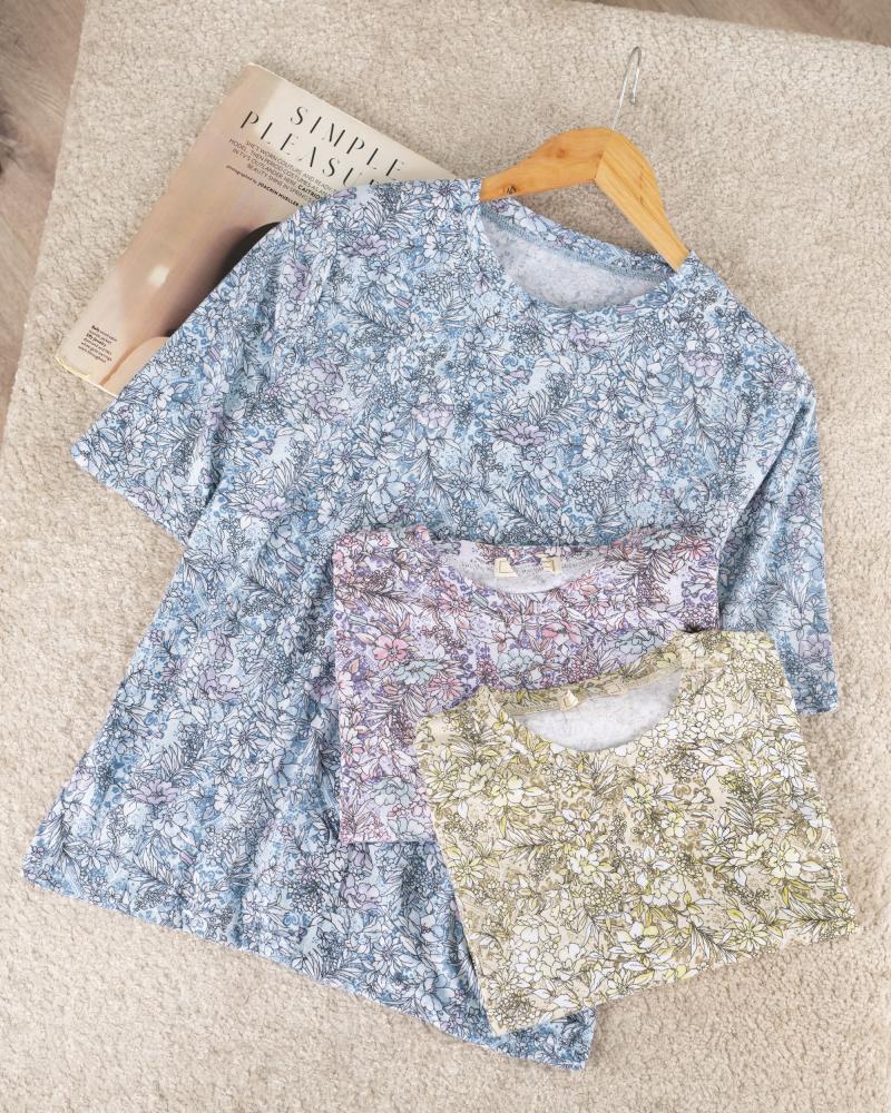 تیشرت نخ و پنبه زنانه کد 27318