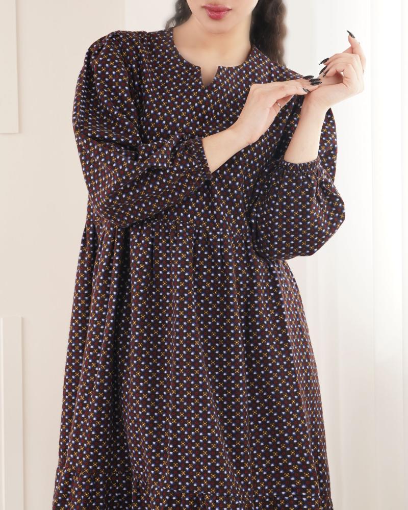 پیراهن گلدار سلنا کد 26971