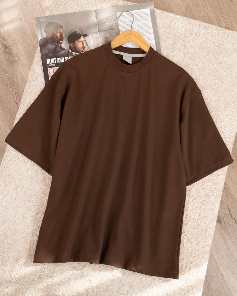 تیشرت مردونه قهوه ای ( 3 سایز ) کد 27329