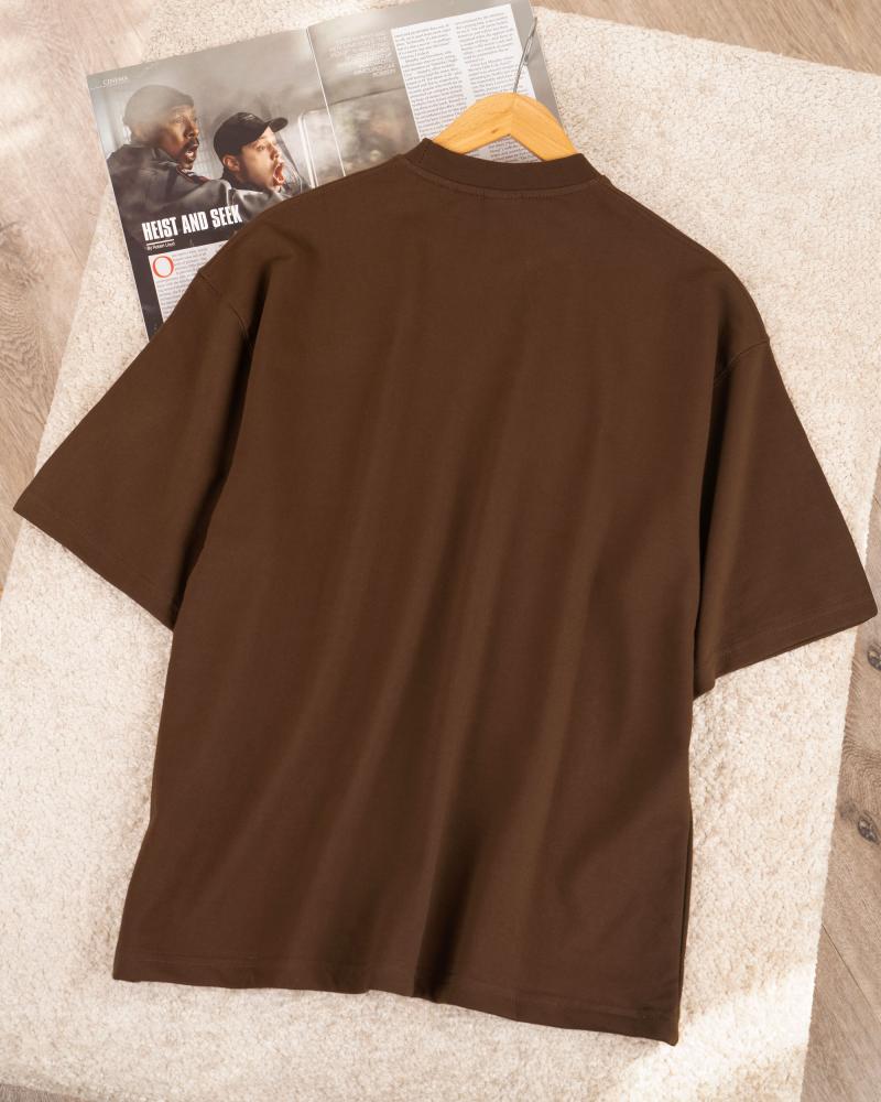 تیشرت مردونه قهوه ای ( 3 سایز ) کد 27329