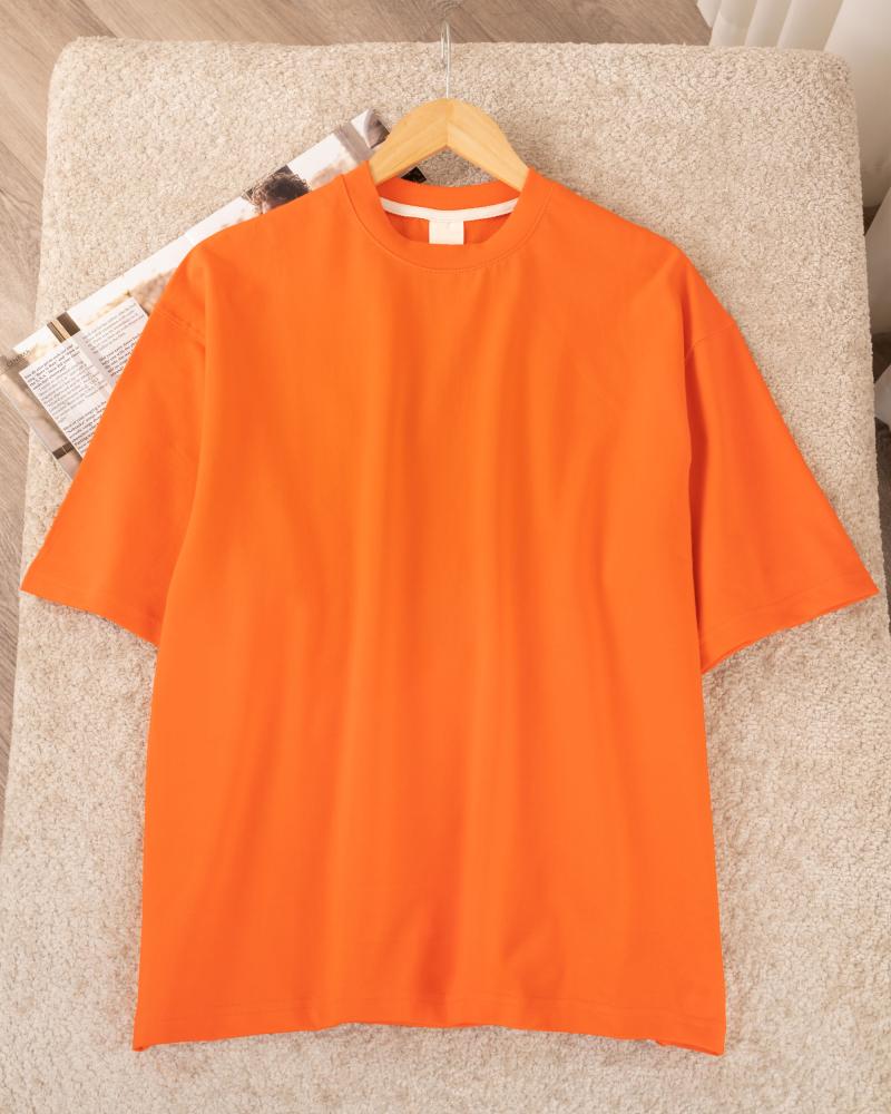 تیشرت مردانه نارنجی کد 27335