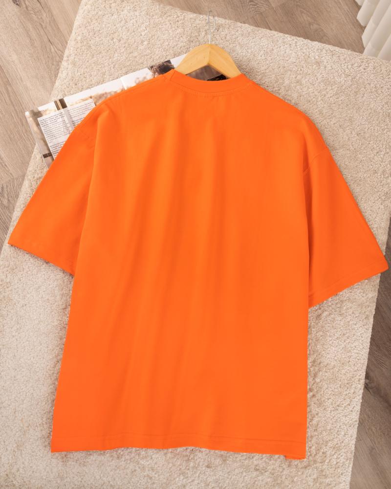 تیشرت مردانه نارنجی کد 27335