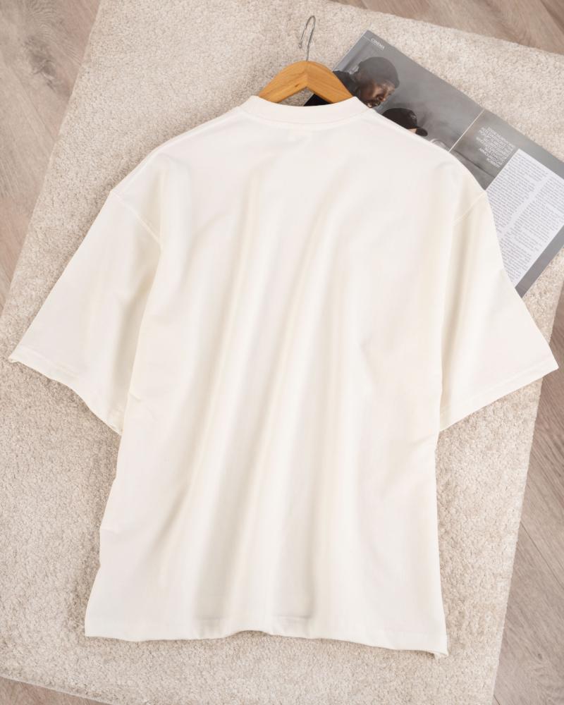 تیشرت مردونه شیری کد 27351