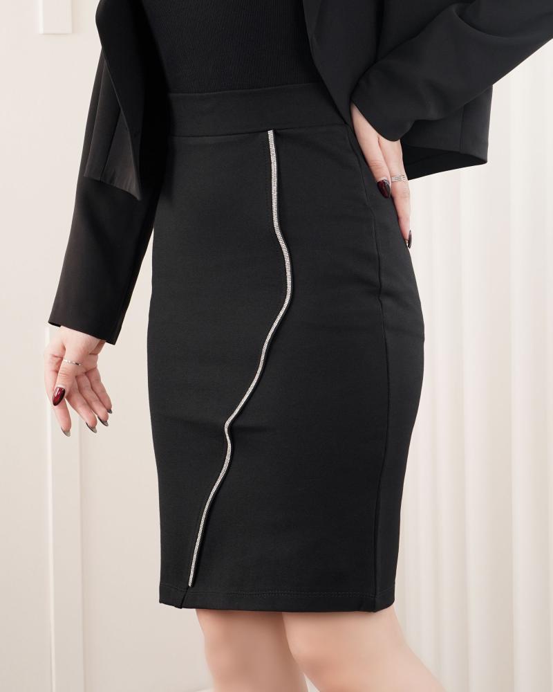 دامن مشکی دلوین کد 0540