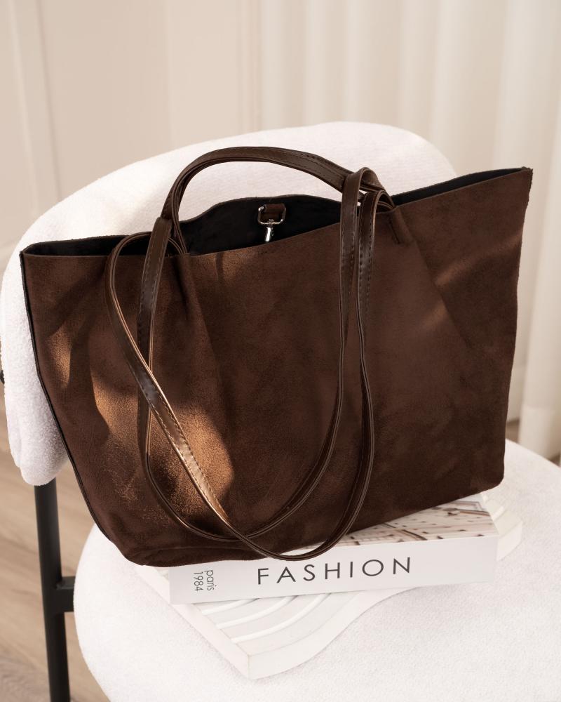 کیف دوشی قهوه ای جیر کد 26384