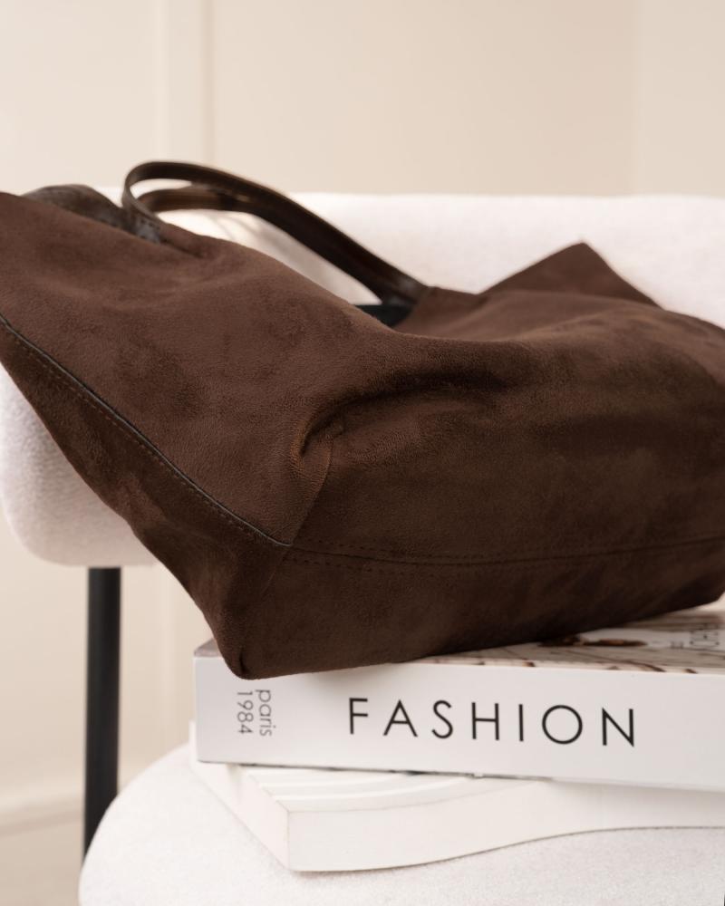 کیف دوشی قهوه ای جیر کد 26384