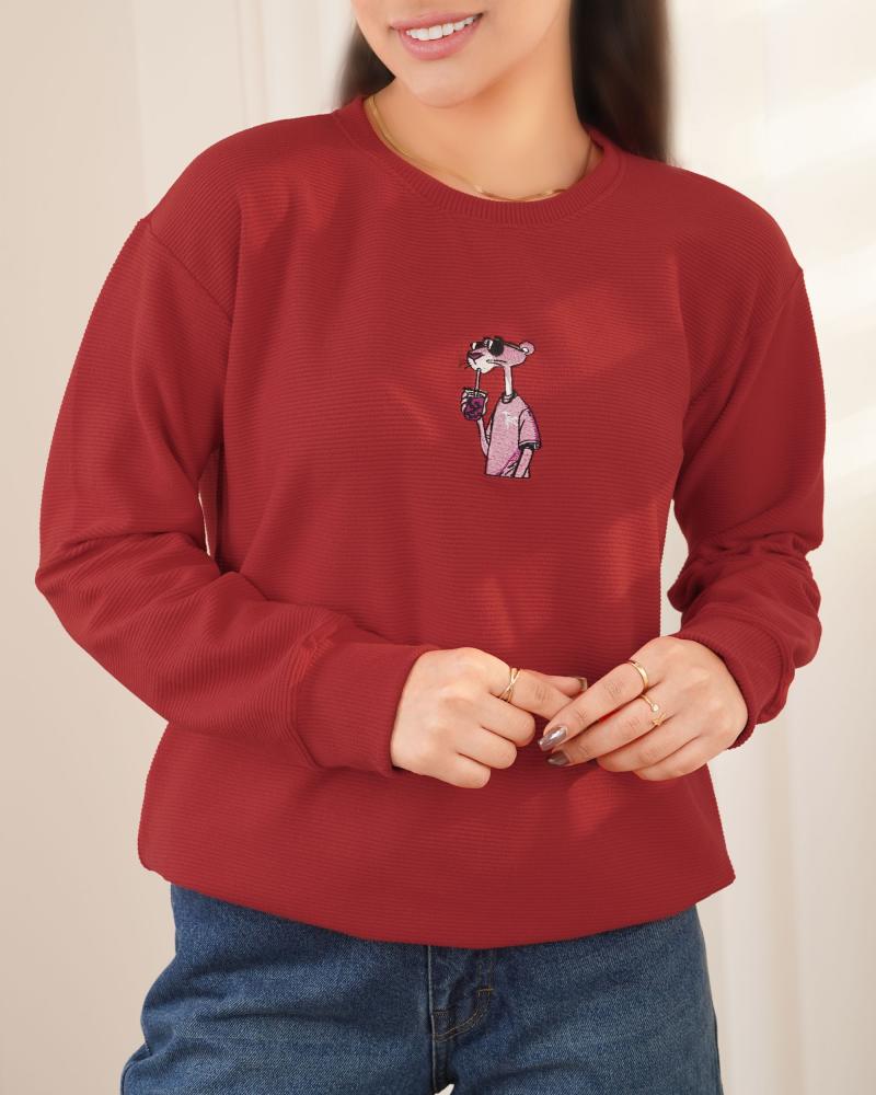 بلوز سلانیک پلنگ صورتی کد 26383