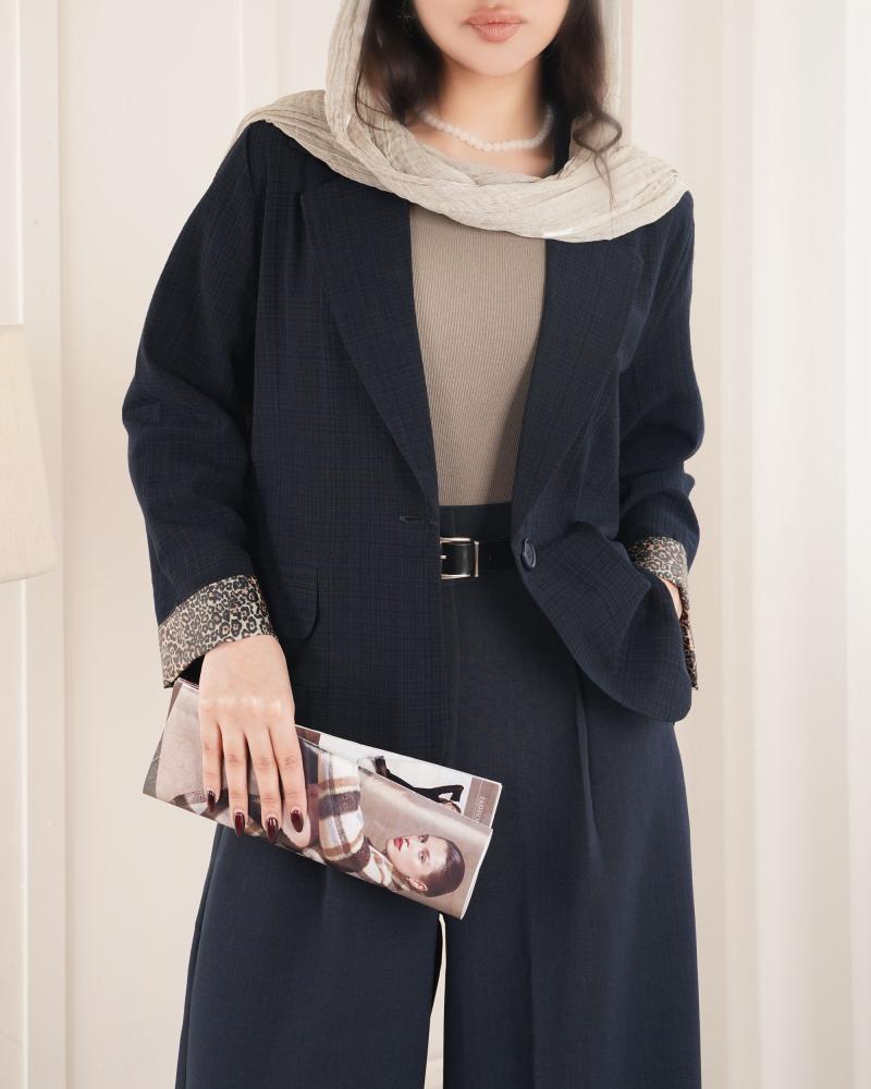 کت آستین پلنگی مهرنوش کد 27411