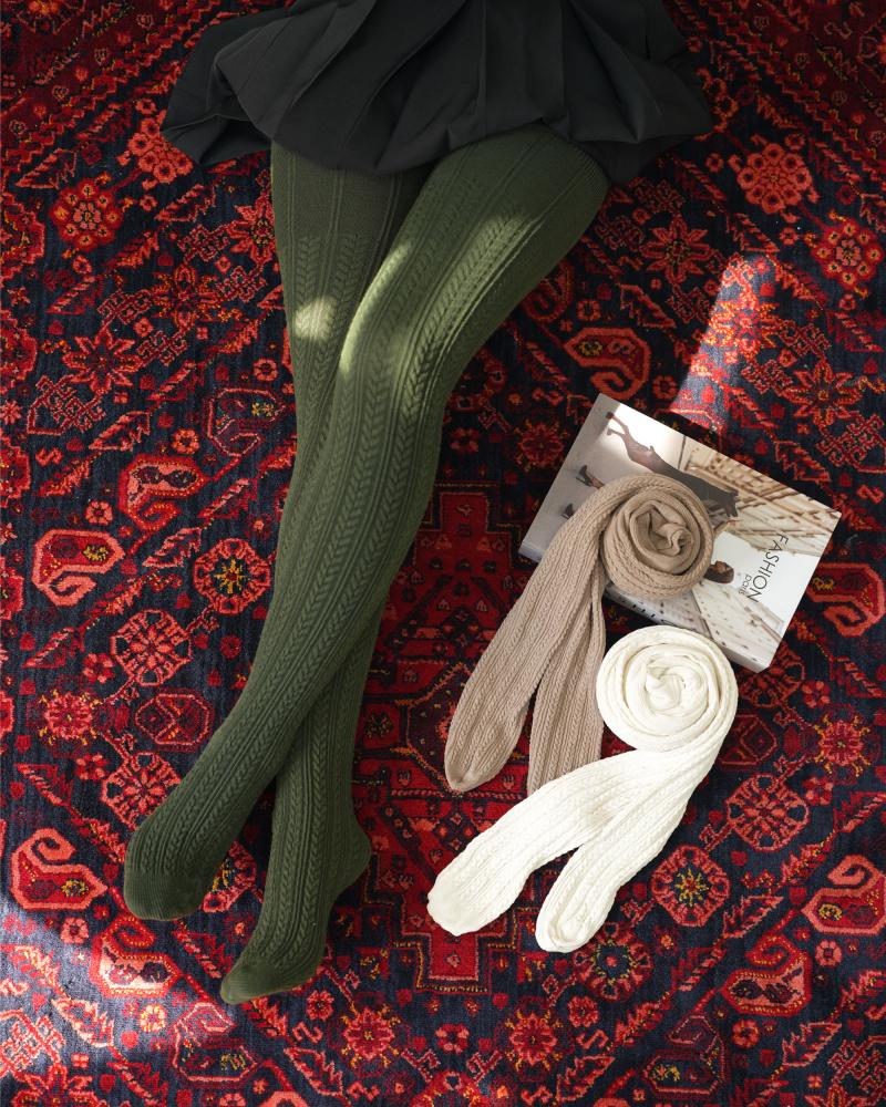 جوراب شلواری گندمی کد 25660