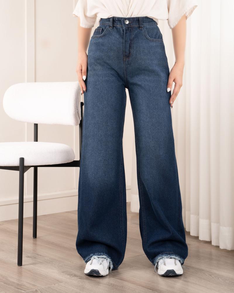 شلوار جین نیم بگ مهنا کد 40353