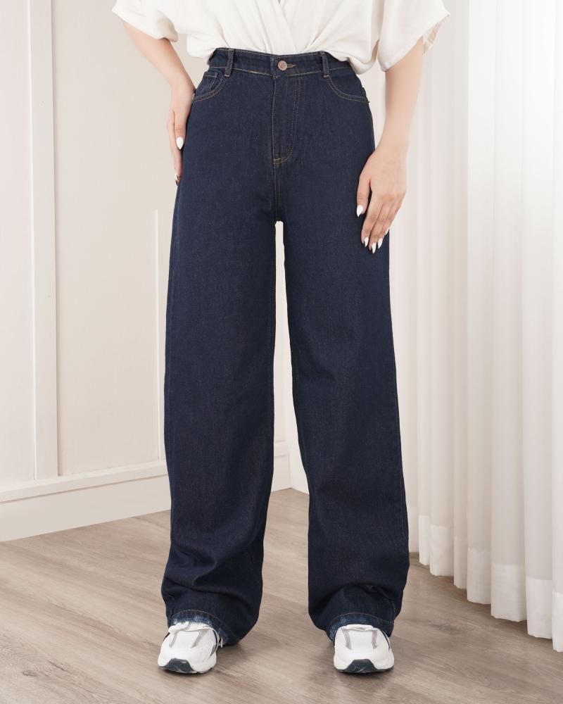 شلوار جین نیم بگ نورا کد 40315