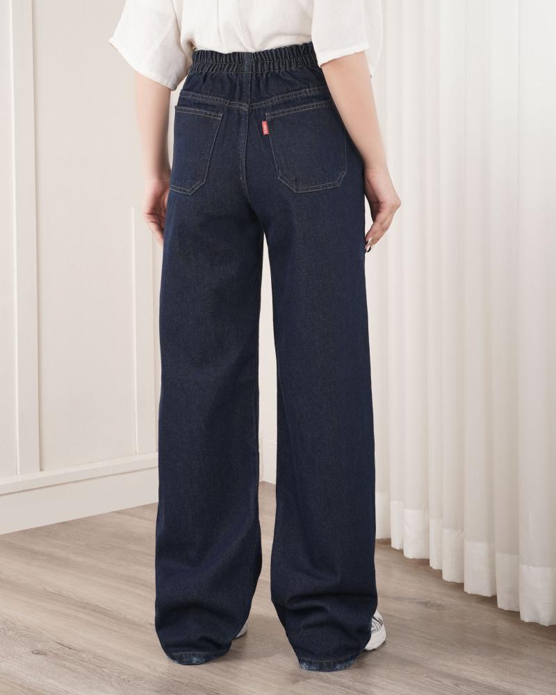 شلوار جین نیم بگ نورا کد 40315