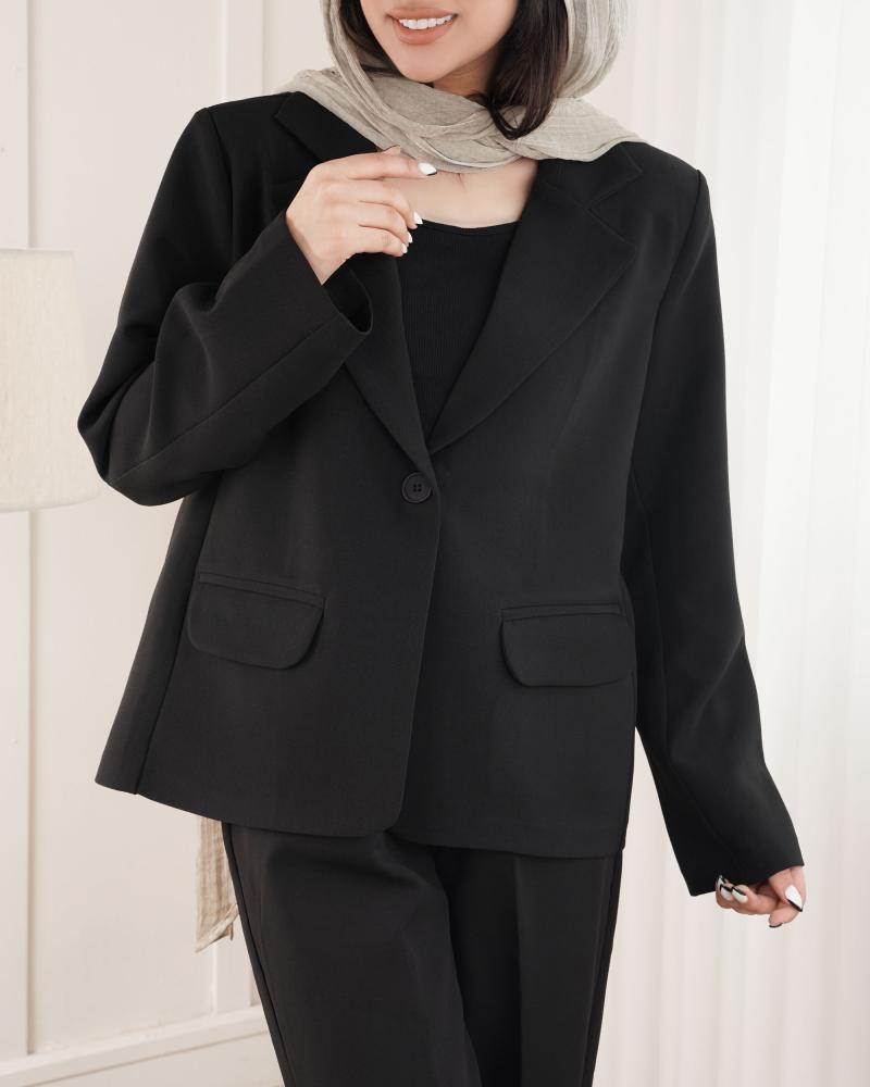 کت مشکی هرمس کد 27429