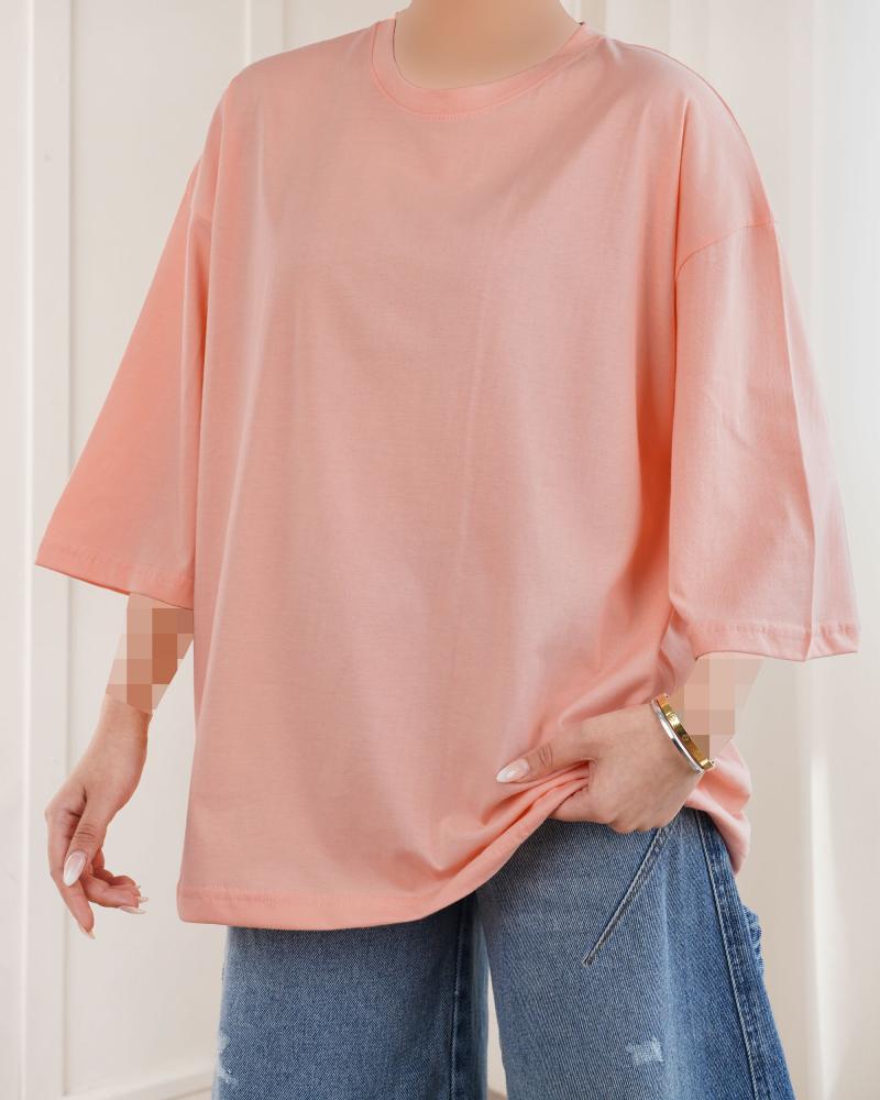 تیشرت باکسی پنبه سوپر کد 29390