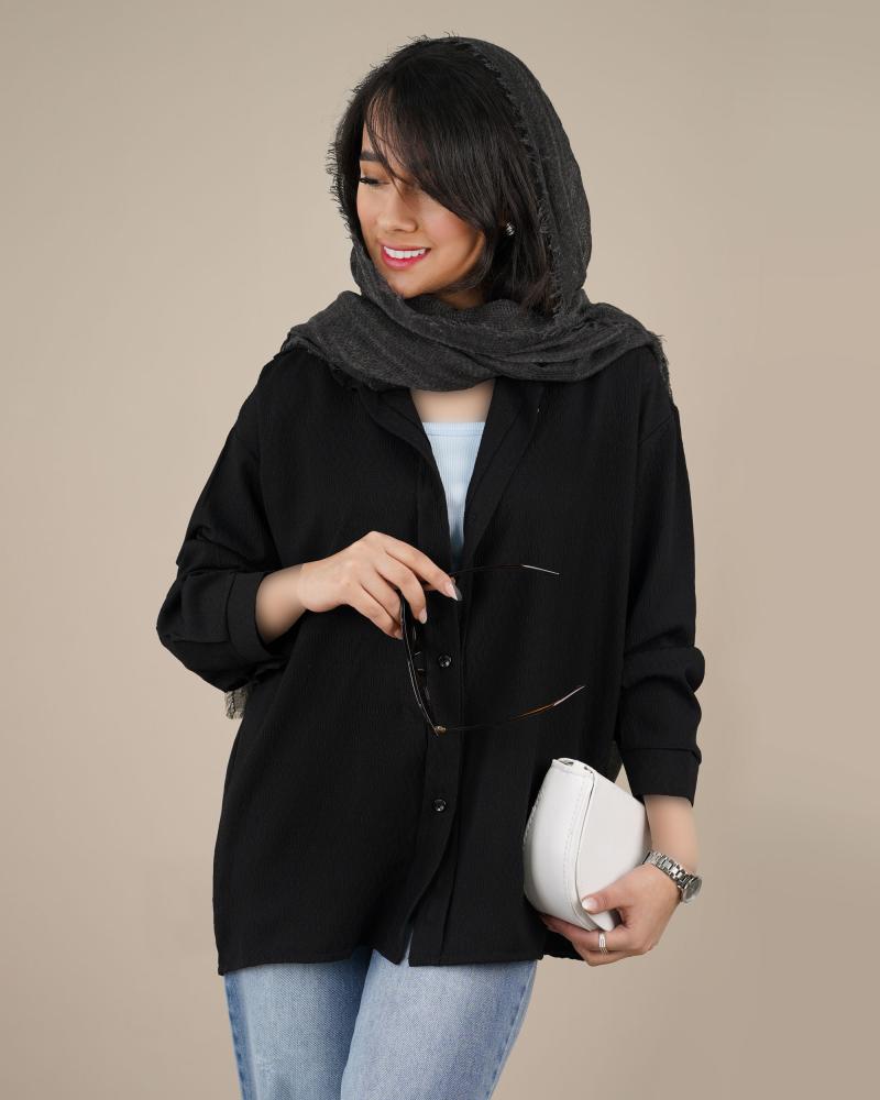 شومیز مشکی دنیز کد 0259