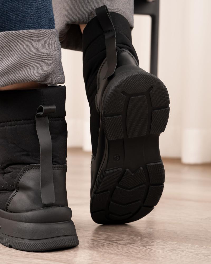 بوت کاپشنی مشکی کد 26460