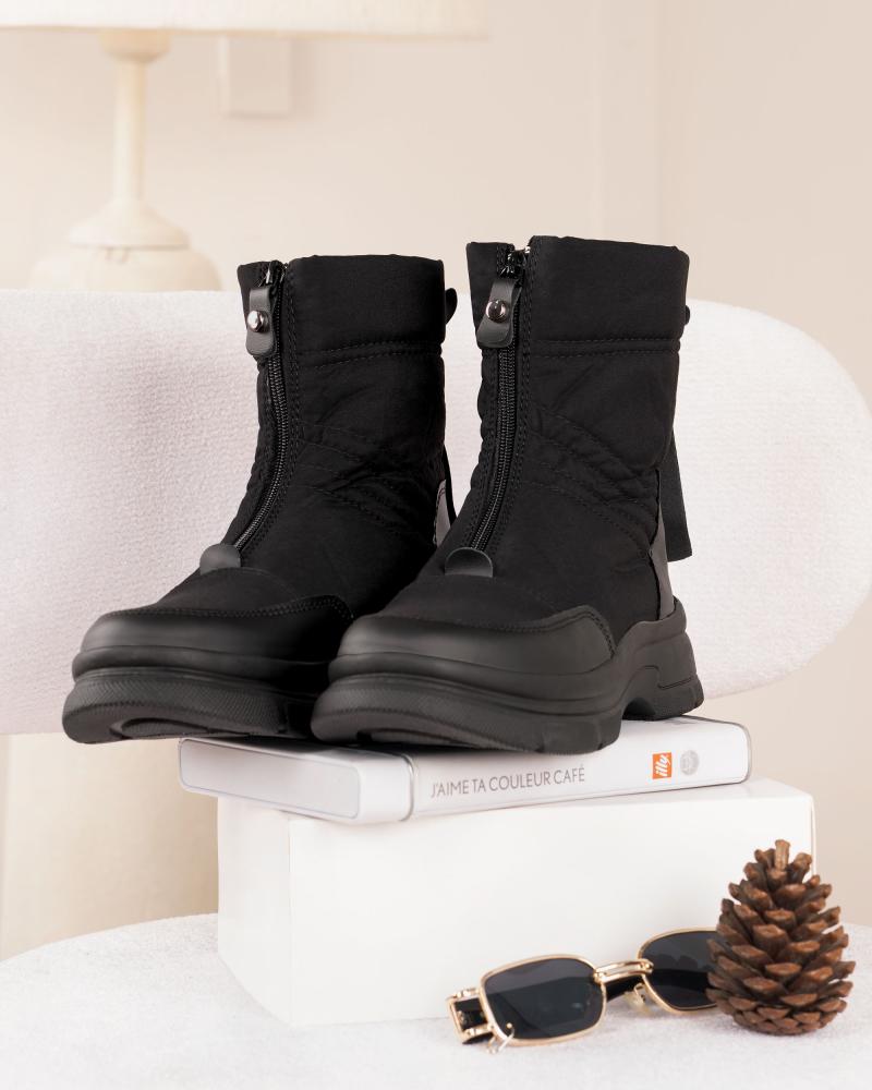 بوت کاپشنی مشکی کد 26460